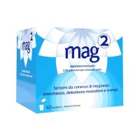 MAG 2 integratore di magnesio pidolato nervosismo e crampi 40 bustine