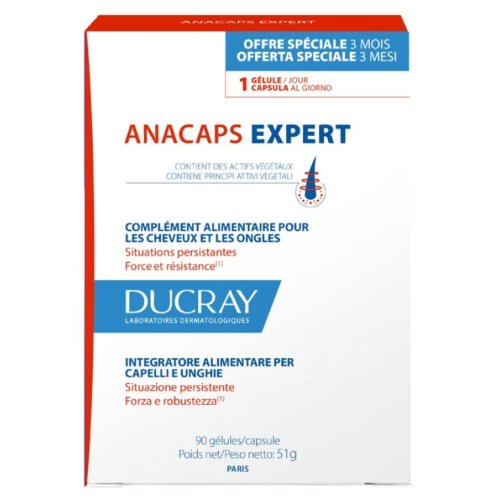 ANACAPS EXPERT integratore capelli e unghie deboli 90 capsule 