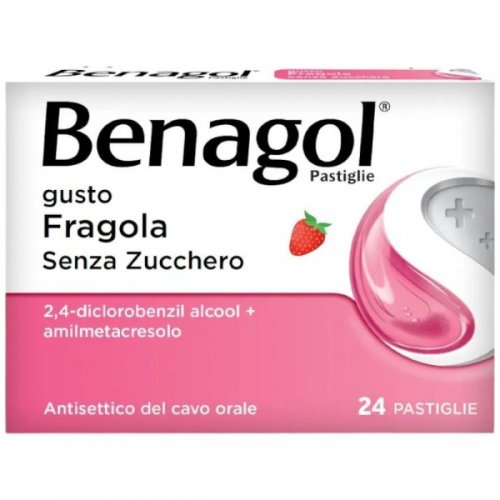 BENAGOL fragola senza zucchero 24 pastiglie