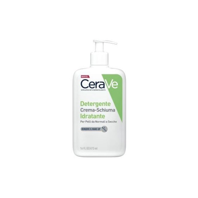 CERAVE Crema schiumogena detergente idratante per pelli normali e secche 473ml