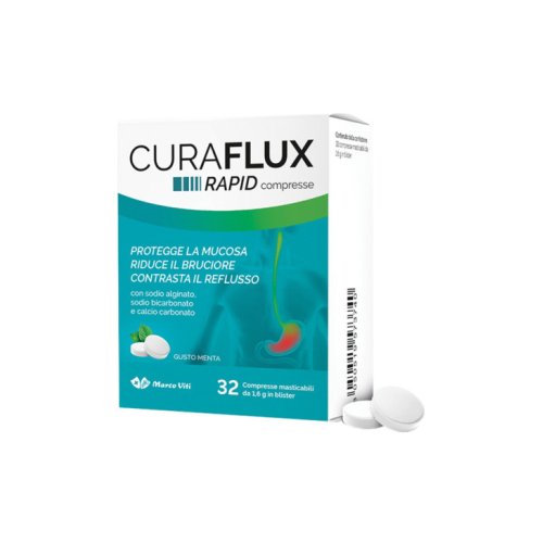 CURAFLUX Rapid rimedio del reflusso gastroesofageo 32 compresse 