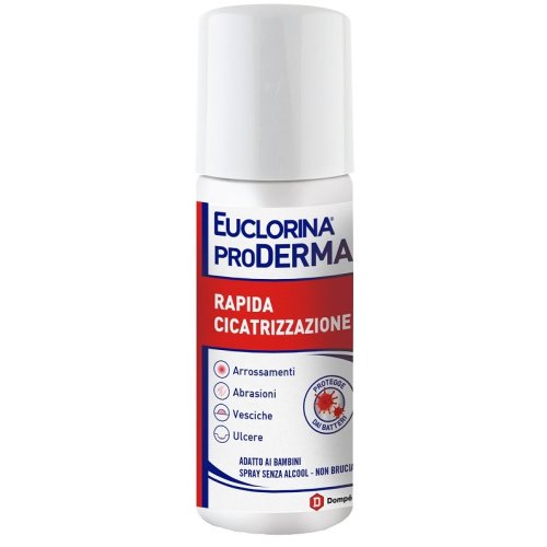 Euclorina ProDerma spray per ferite ulcere abrasioni ustioni 125ml con prezzo promo