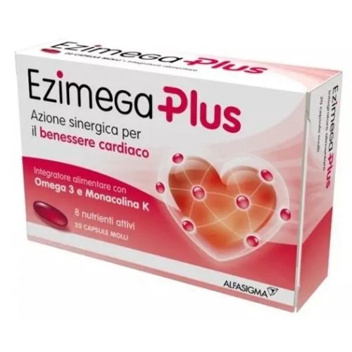 EZIMEGA PLUS rimedio per colesterolo e trigliceridi 20 capsule