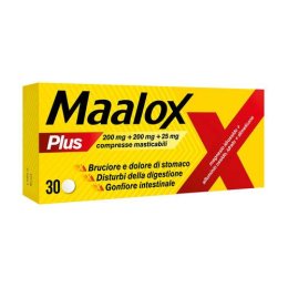 MAALOX PLUS farmaco per iperacidità e meteorismo 30 compresse masticabili