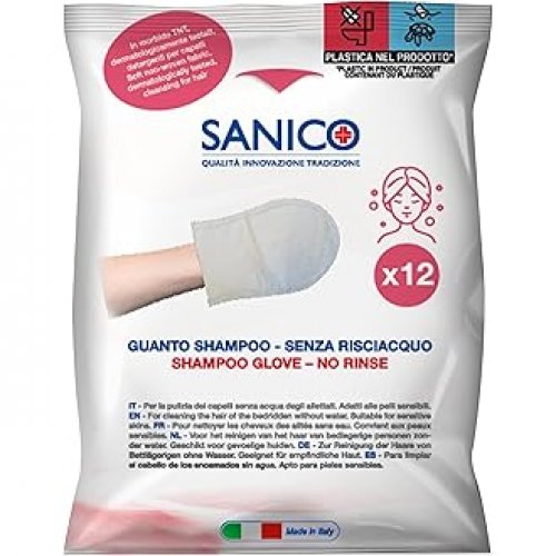 GUANTO SHAMPOO SENZA RISCIACQUO 12 PEZZI