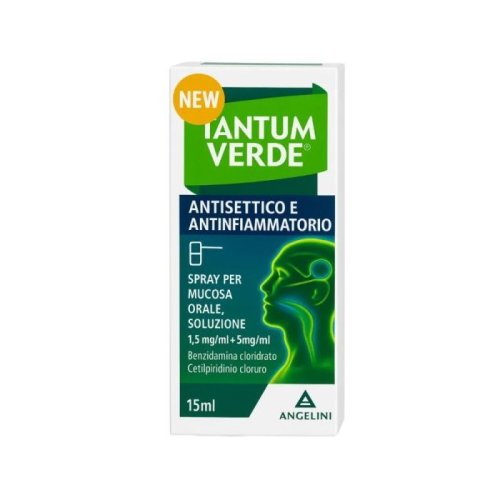 TANTUM VERDE ANTISETTICO E ANTINFIAMMATORIO spray mucosa orale 1 flacone 15 ml