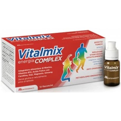 Vitalmix Complex Integratore con Ginseng e Maca 12 flaconi 