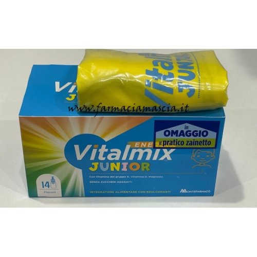 VITALMIX Junior energia memoria e concentrazione 14 flaconi zainetto in omaggio VITALMIX Junior energia memoria e concentrazione 14 flaconi zainetto in omaggio