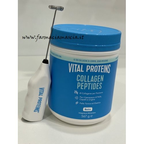 Vital Proteins COLLAGENE Peptides 567g miscelatore in omaggio