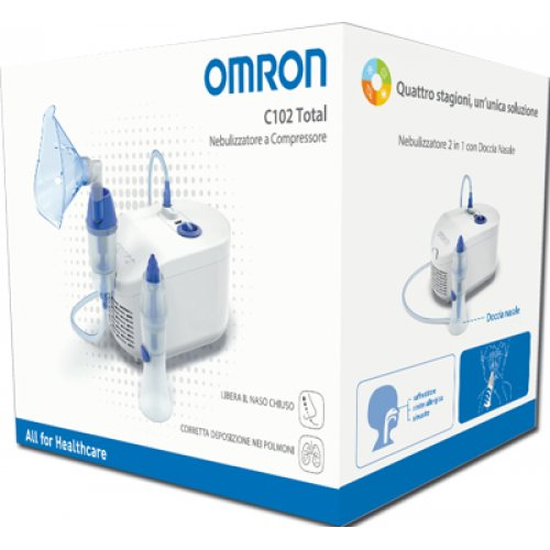 Nebulizzatore Omron C102 Total con doccia nasale per tutta la famiglia