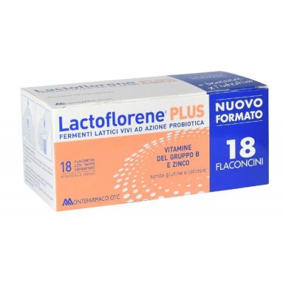 Lactoflorene Plus fermenti lattici e vitamine per il benessere intestinale 18 flaconi con Prezzo Promo