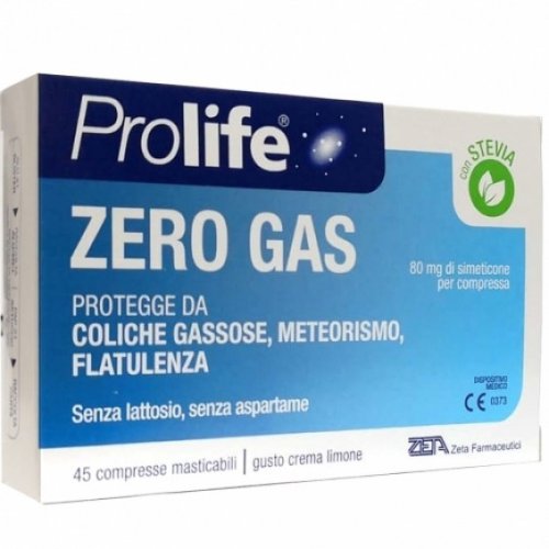 PROLIFE ZERO GAS elimina gonfiore e crampi intestinali 45 compresse 