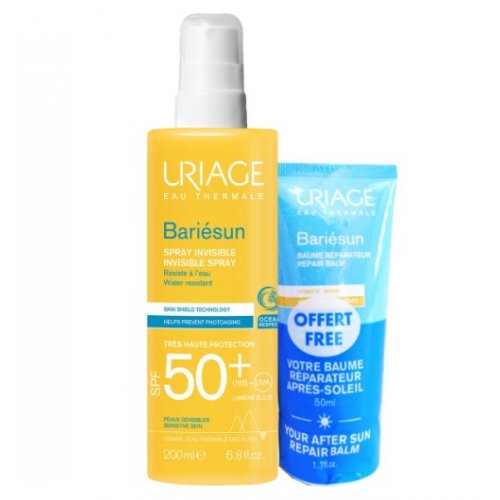 BARIESUN SPRAY solare SPF50+ invisibile 200ml con Doposole 50ml Omaggio