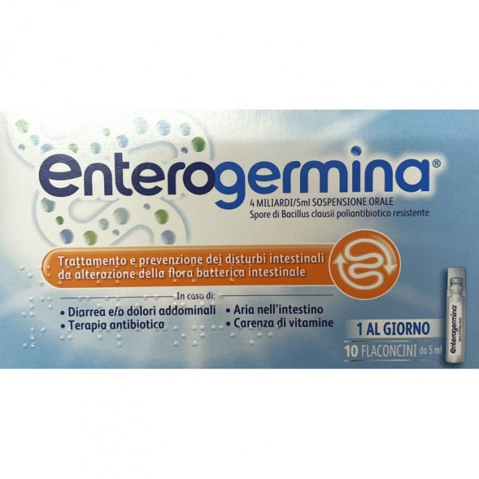 ENTEROGERMINA 4 miliardi di Bacillus clausii 10 flaconcini 5 ml