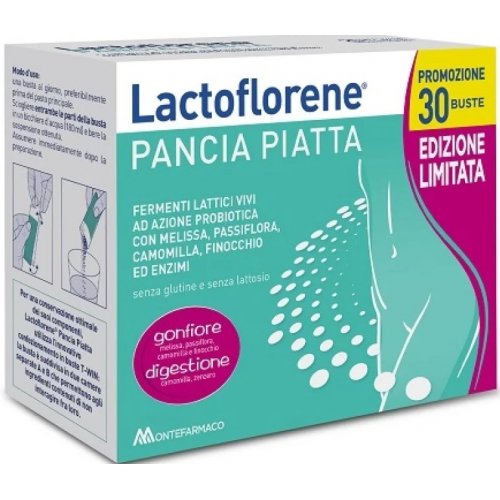 LACTOFLORENE PANCIA PIATTA integratore con enzimi digestivi 30 buste