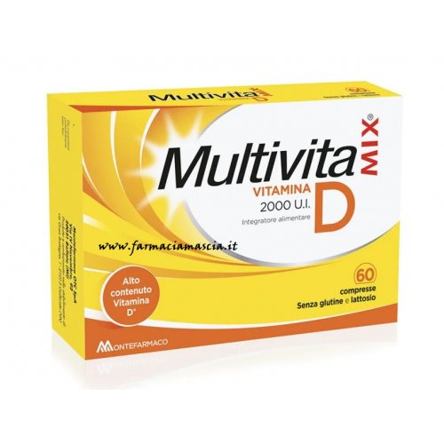 MULTIVITAMIX VITAMINA D 2000 UI per ossa e sistema immunitario 60 compresse a prezzo promo