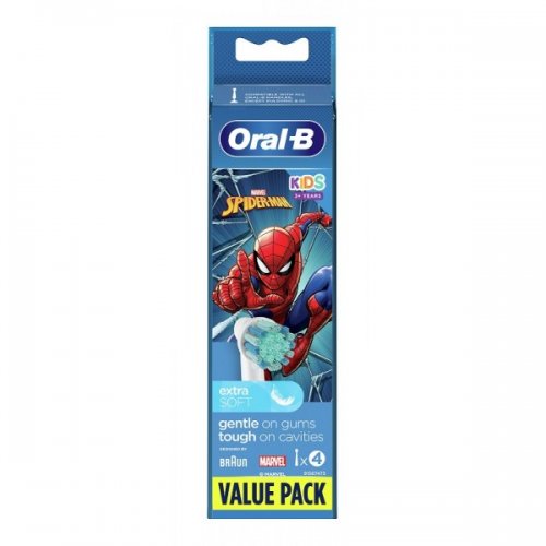Oral-b Kids Spiderman Testine di ricambio 4 pezzi