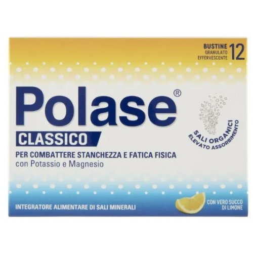 POLASE LIMONE integratore di magnesio e potassio 12 buste Promo 2024