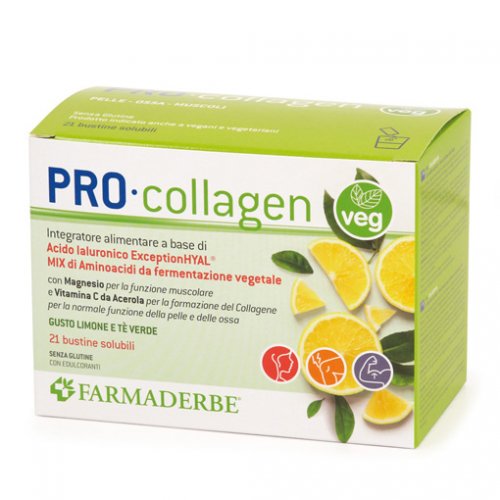 PRO Collagen Veg integratore di collagene per pelle ossa muscoli e cartilagini 21 buste