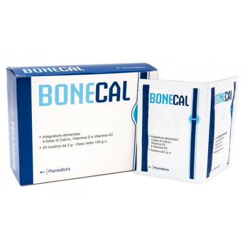 Bonecal 20 Bustine Calcio, Vitamina D3 e K2 Bonecal 20 Bustine Calcio, Vitamina D3 e K2