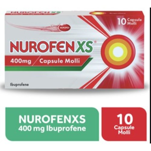 Nurofenxs 400 mg 10 Capsule Molli Ibuprofene