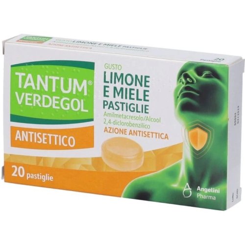 Tantum Verdegol Antisettico 20 Pastiglie Limone e Miele