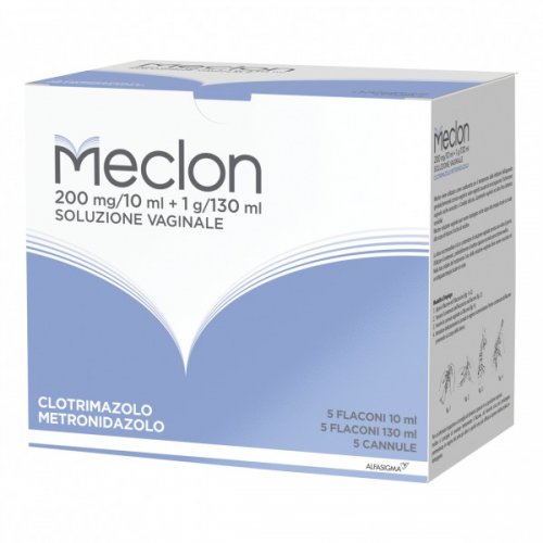 MECLON LAVANDA VAGINALE utile per infezioni del tratto vaginale 5 flaconi 130ml