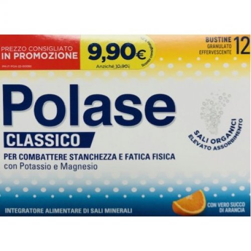 POLASE integratore di potassio e magnesio 12 Buste Arancia PROMO 2023