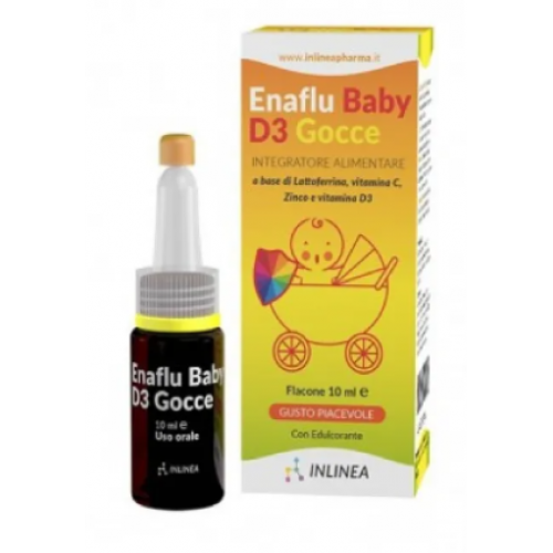 Enaflu Baby D3 Inlinea è utile per rinforzare le difese immunitarie dei bambini gocce 10 ml con Prezzo Promo
