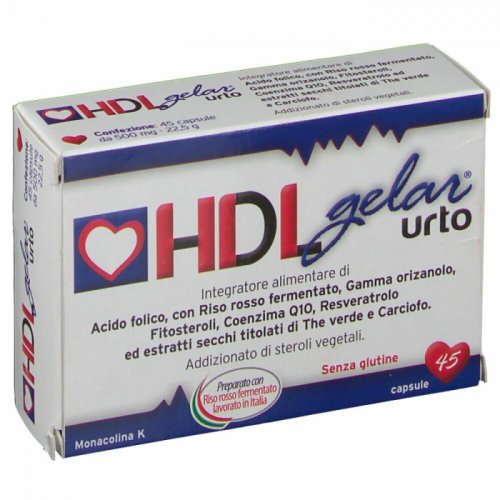HDLGELAR Urto per abbassare il colesterolo e i trigliceridi 45 capsule con prezzo promo