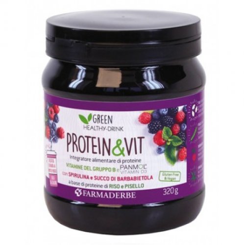 PROTEIN & VIT FRUTTI DI BOSCO 320g proteine vegetali adatto per vegani 