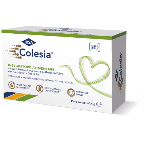 Colesia Soft Gel per abbassare colesterolo e trigliceridi 60 capsule 