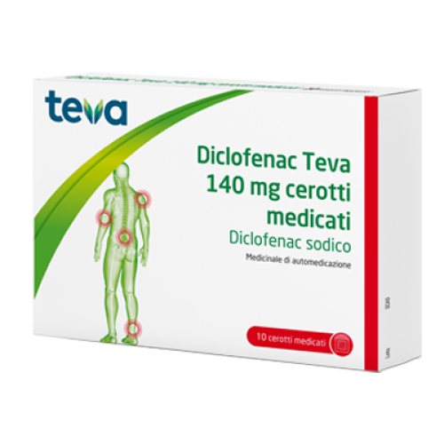DICLOFENAC (TEVA)*10 cerotti medicati 140 mg