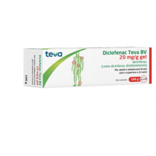 DICLOFENAC TEVA contro dolori e infiammazioni locali gel 100 g 20 mg/g con PREZZO PROMO