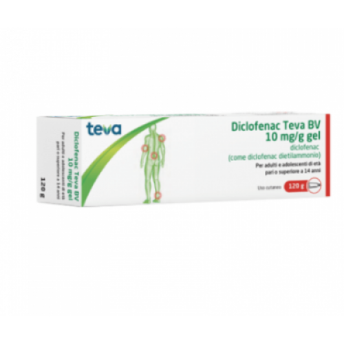 DICLOFENAC TEVA gel antinfiammatorio locale 120g diclofenac 1%