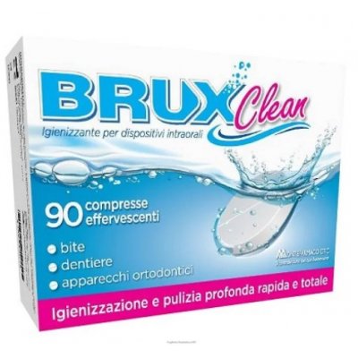 BRUX CLEAN per sterilizzare dentiere 90 compresse effervescenti