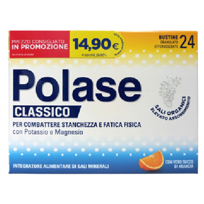 POLASE integratore di potassio e magnesio 24 Buste Arancia Promo 2023