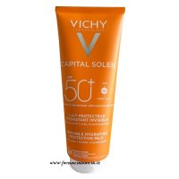 Vichy Capital Soleil Latte idratante invisibile protezione solare Spf50 UVA UVB 300ml formula 2025