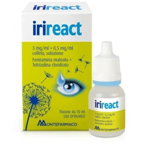 IRIREACT collirio antiallergico per occhi arrossati ed infiammati flacone 10ml