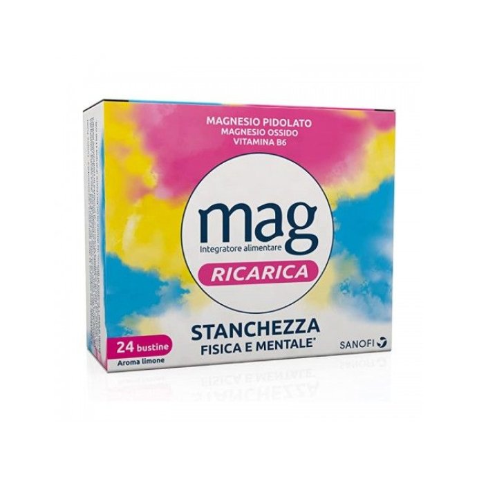 MAG RICARICA stanchezza fisica e mentale 24 bustine MAG RICARICA stanchezza fisica e mentale 24 bustine