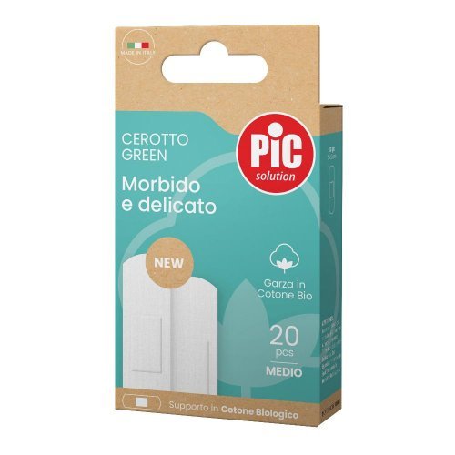 CEROTTO PIC GREEN con Aloe cotone bio medio 20 Pezzi