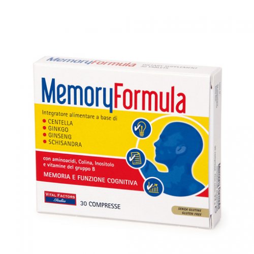 MEMORY FORMULA rimedio per memoria e concentrazione 30 compresse a prezzo promo