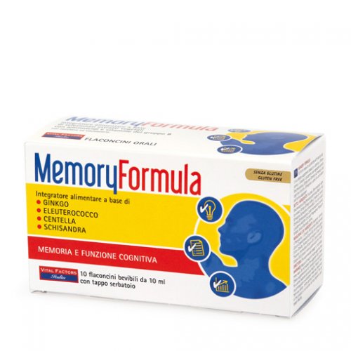 MEMORY FORMULA  rimedio per memoria e concentrazione 10 flaconi 