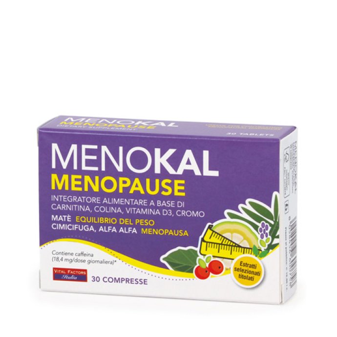 MENOKAL MENOPAUSE rimedio per la donna in menopausa che vuole dimagrire 30 compresse