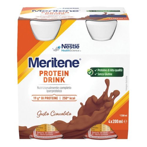 MERITENE Drink Cioccolato 4 confezioni da 200ml