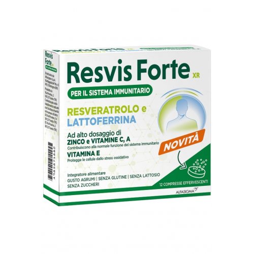 RESVIS XR Forte integratore che rinforza le difese immunitarie 12 compresse effervescenti