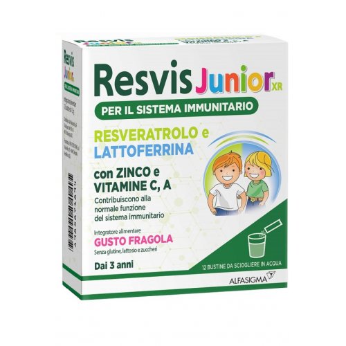 RESVIS XR Junior integratore per le difese immunitarie dei bambini 12 Bustine