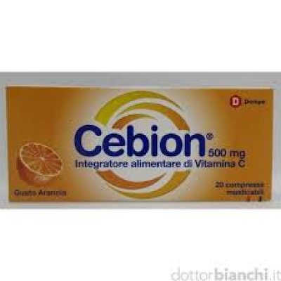CEBION Integratore di Vitamina C masticabile gusto arancia 20 compresse