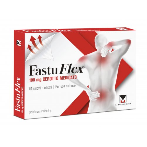 FASTUFLEX 10 cerotti antinfiammatori efficaci medicati 180mg