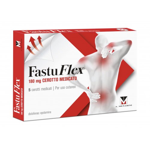 FASTUFLEX 5 cerotti antinfiammatori efficaci medicati e flessibili 180mg